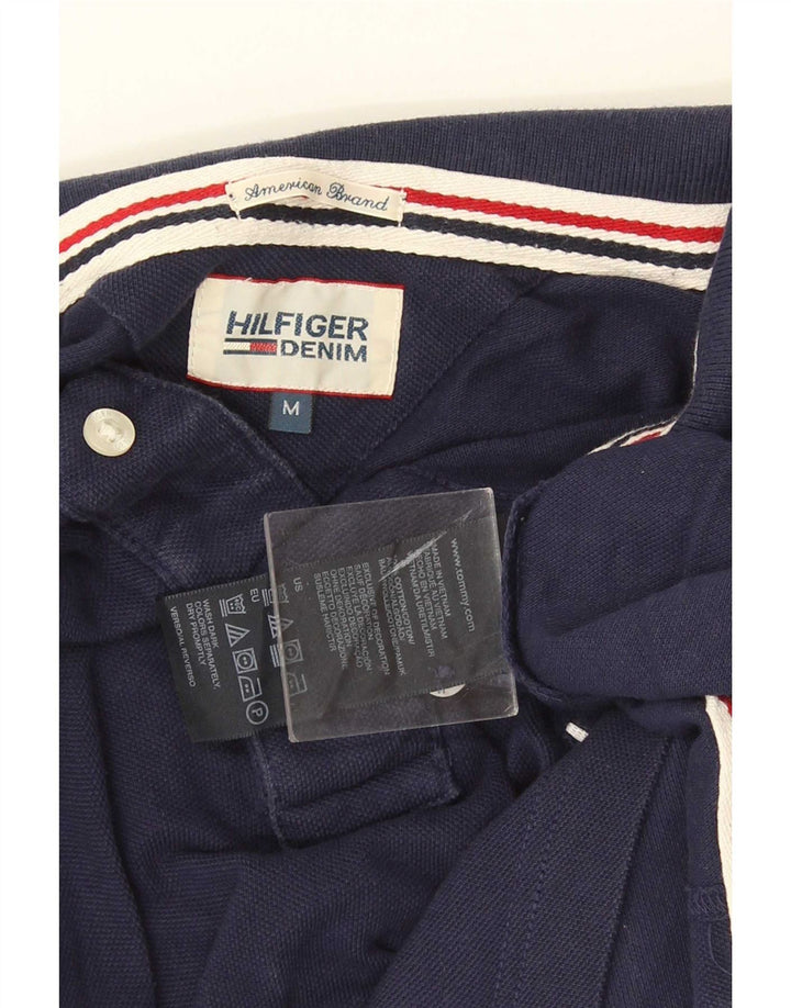 Polo da uomo Tommy Hilfiger media cotone blu navy