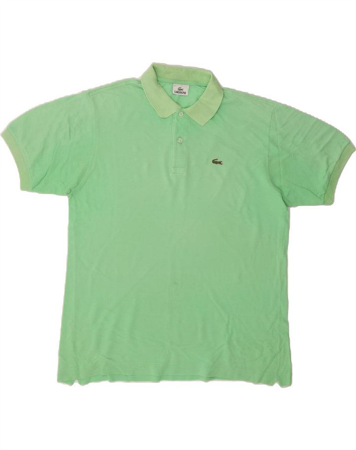 LACOSTE Mens Polo Shirt Size 5 Large Green Cotton Vintage Lacoste and Second-Hand Lacoste from Messina Hembry 