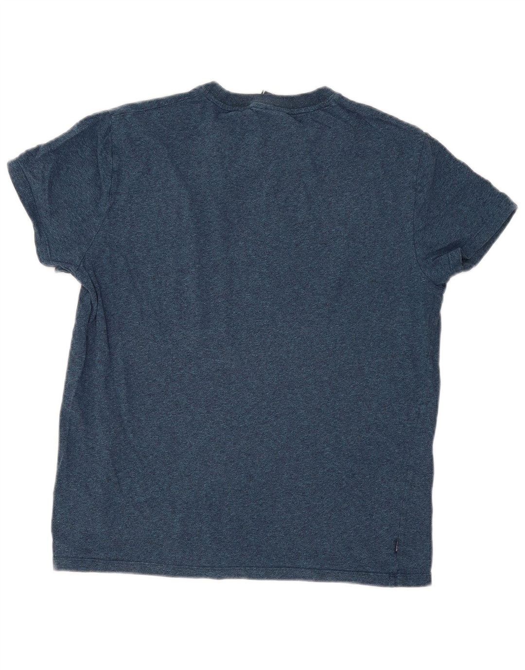 T-shirt da uomo Superdry Top grande in cotone chiazzato blu