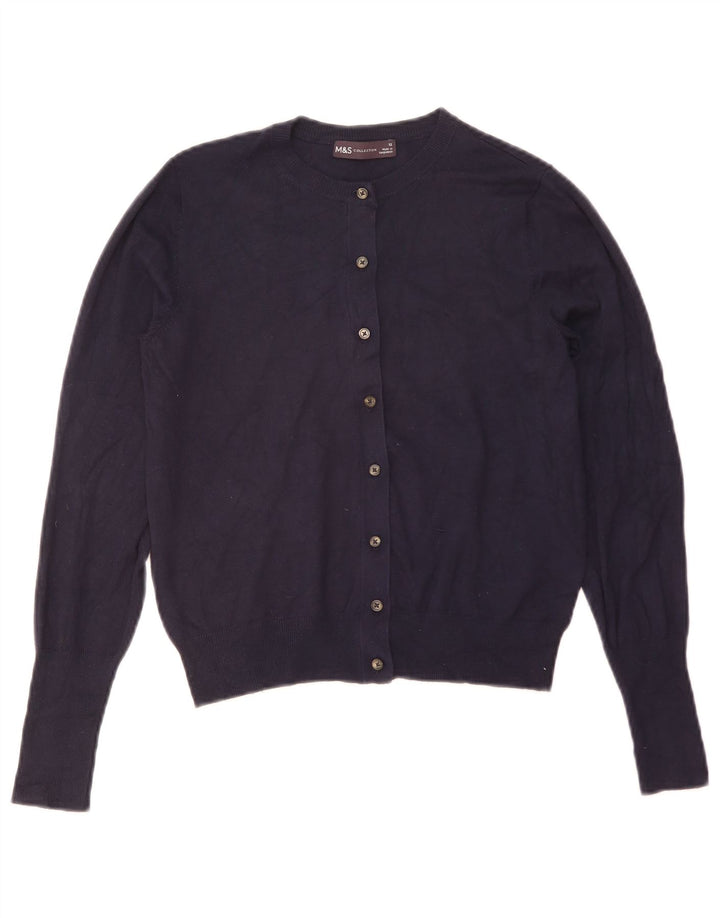 Maglione Bolero da donna Marks & Spencer UK 12 medio viscosa blu navy