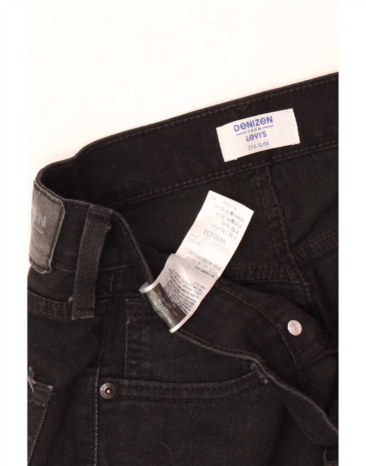 Jeans Levi's Denizen Slim da uomo W33 L32 cotone nero