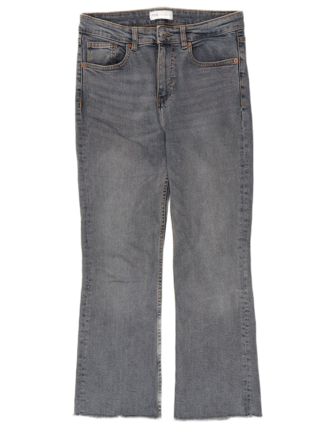 Jeans corti da donna Zara EU 38 piccoli W28 L26 cotone blu