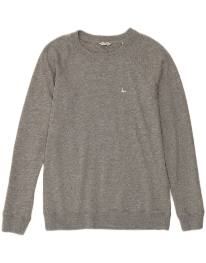 Felpa da donna Jack Wills Jumper UK 10 piccolo cotone grigio