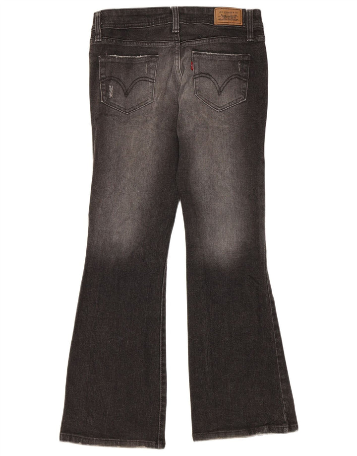 Levi's Donna 518 Jeans Bootcut Super Low US 3 Small W30 L29 Cotone Grigio