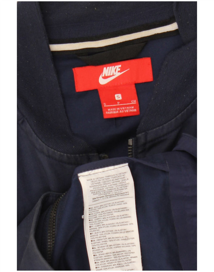 Giubbotto bomber da uomo NIKE UK 36 piccolo cotone blu navy