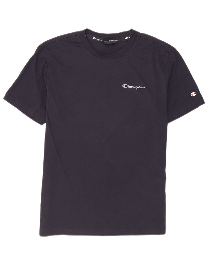 T-shirt da uomo Champion Top Small in cotone blu navy