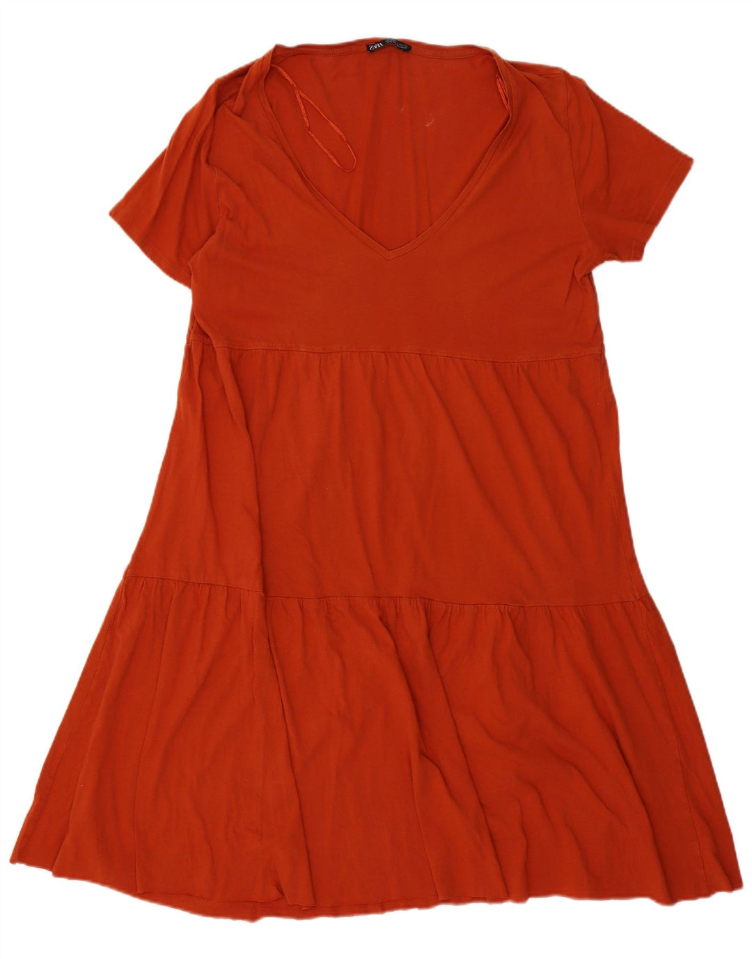 Abito a strati da donna ZARA UK 16 Large Arancione