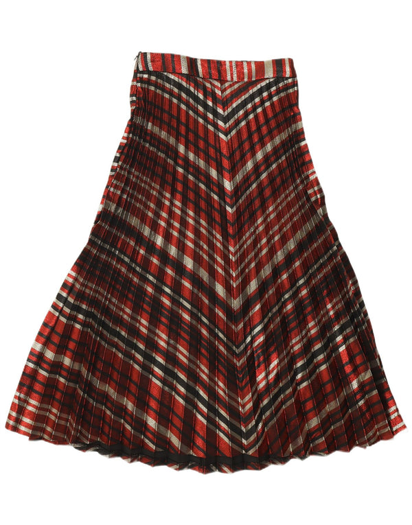 Gonna a pieghe a coltello da donna Zara piccola W26 poliestere a righe multicolore