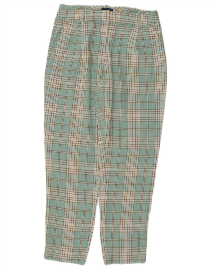 PENDLETON Womens Pegged Chino Trousers US 4 Small W30 L28 Turquoise Check