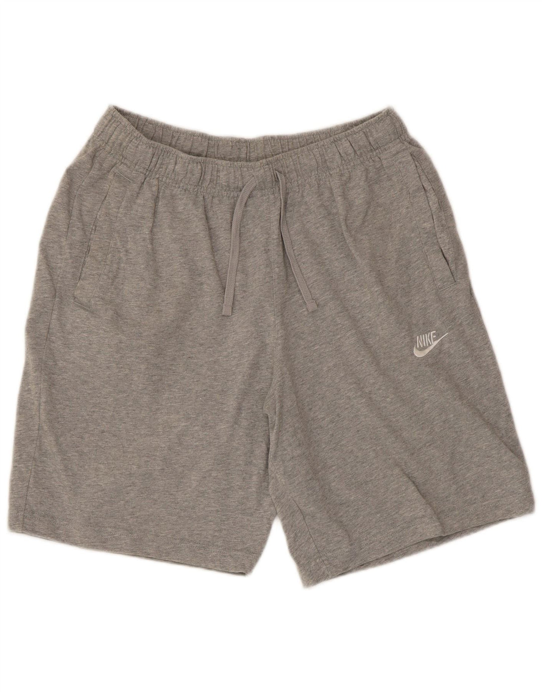 Pantaloncini sportivi Nike da uomo in cotone screziato grigio medio