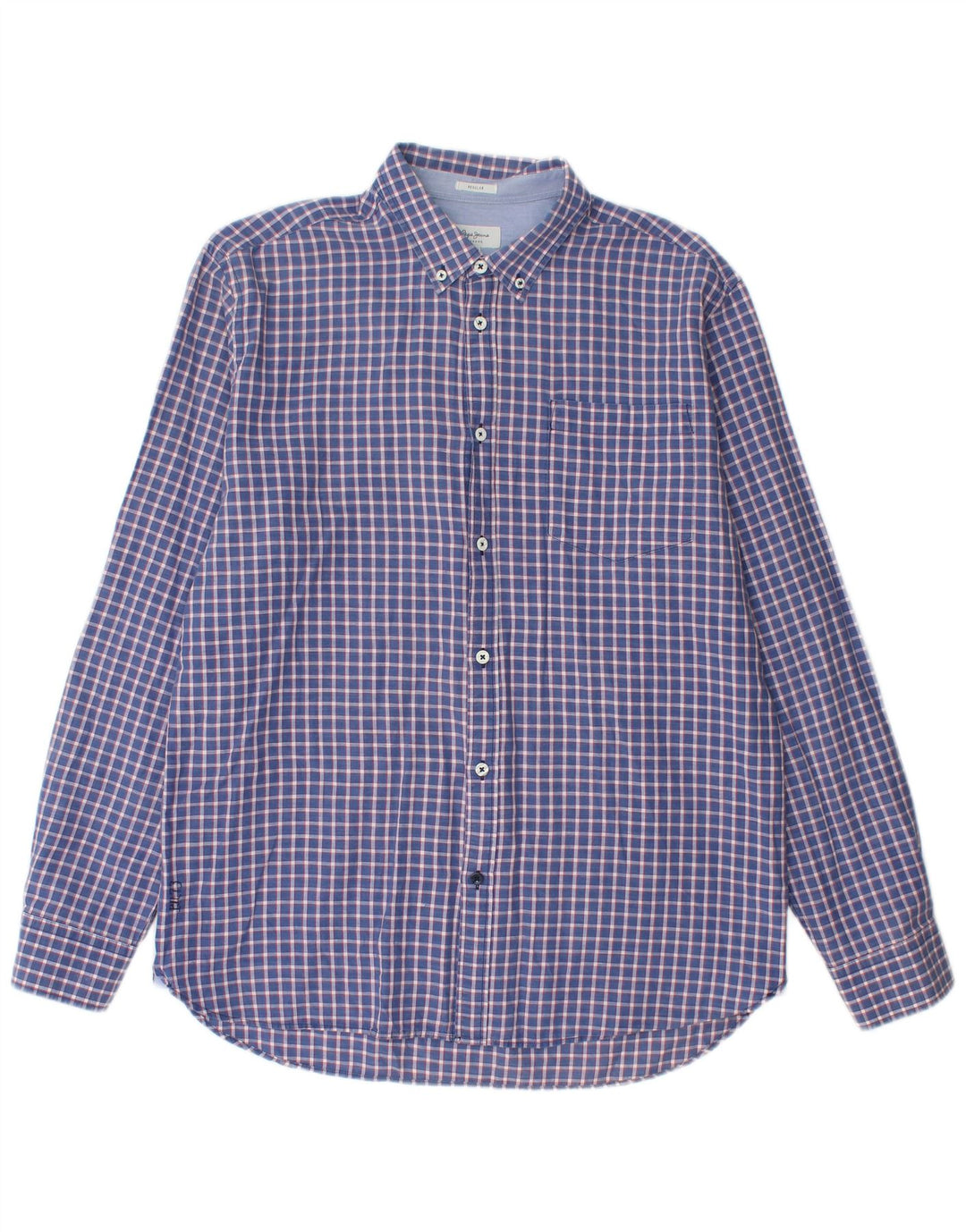 PEPE JEANS Camicia Uomo XL Cotone a quadri Blu