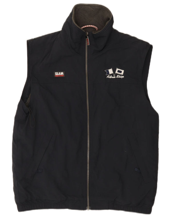 Gilet da uomo Slam UK 36 piccolo in nylon blu navy