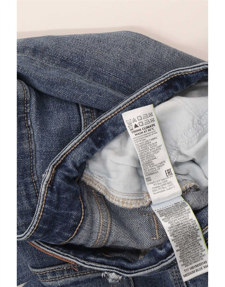 Jeans dritti da uomo Marks & Spencer W34 L31 cotone blu
