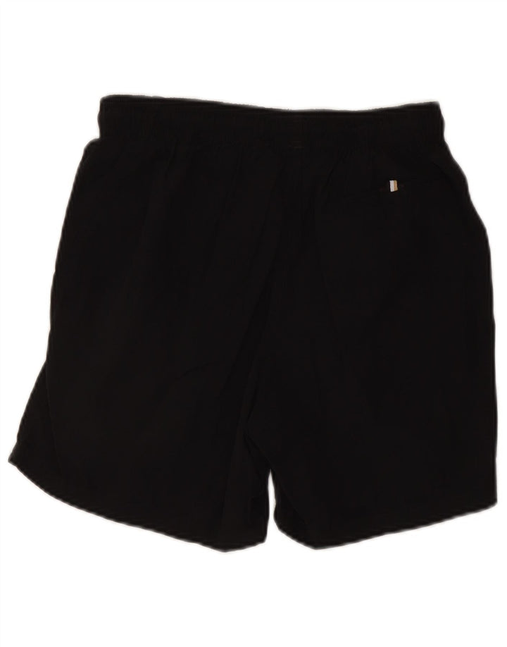 Pantaloncini da bagno grafici da uomo Hugo Boss Small neri in poliammide