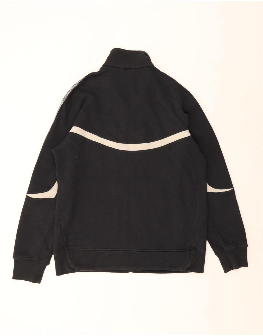 Giacca da tuta da uomo ADIDAS grande in cotone color block nero