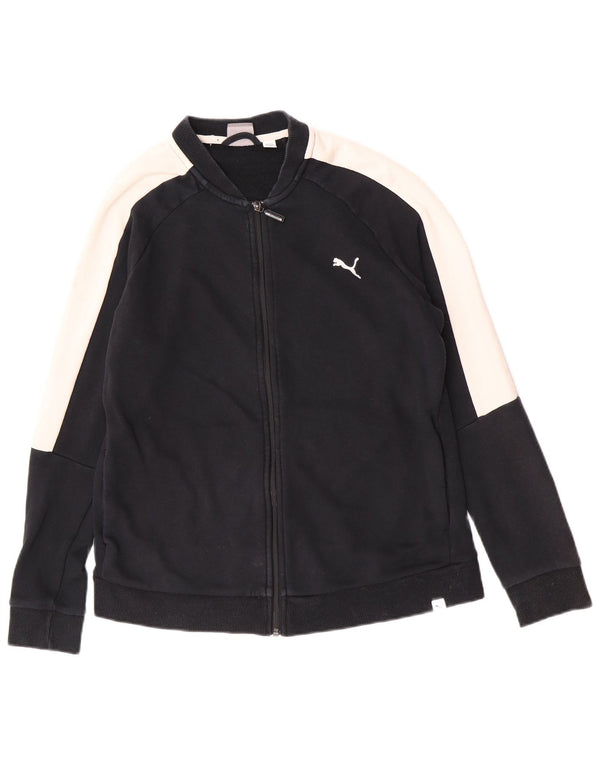 Giacca da tuta da donna Puma UK 16 Large Black Colourblock Cotton