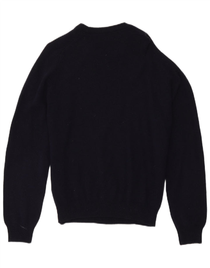 Maglione maglione girocollo da uomo Marks & Spencer blu Harbour blu navy medio