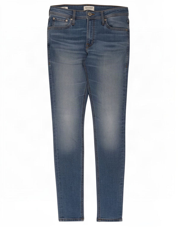 Jack & Jones Uomo Tom Slim Jeans W30 L30 Cotone Blu