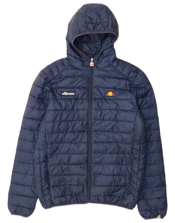 Giacca imbottita con cappuccio da uomo Ellesse UK 38 poliestere medio blu navy