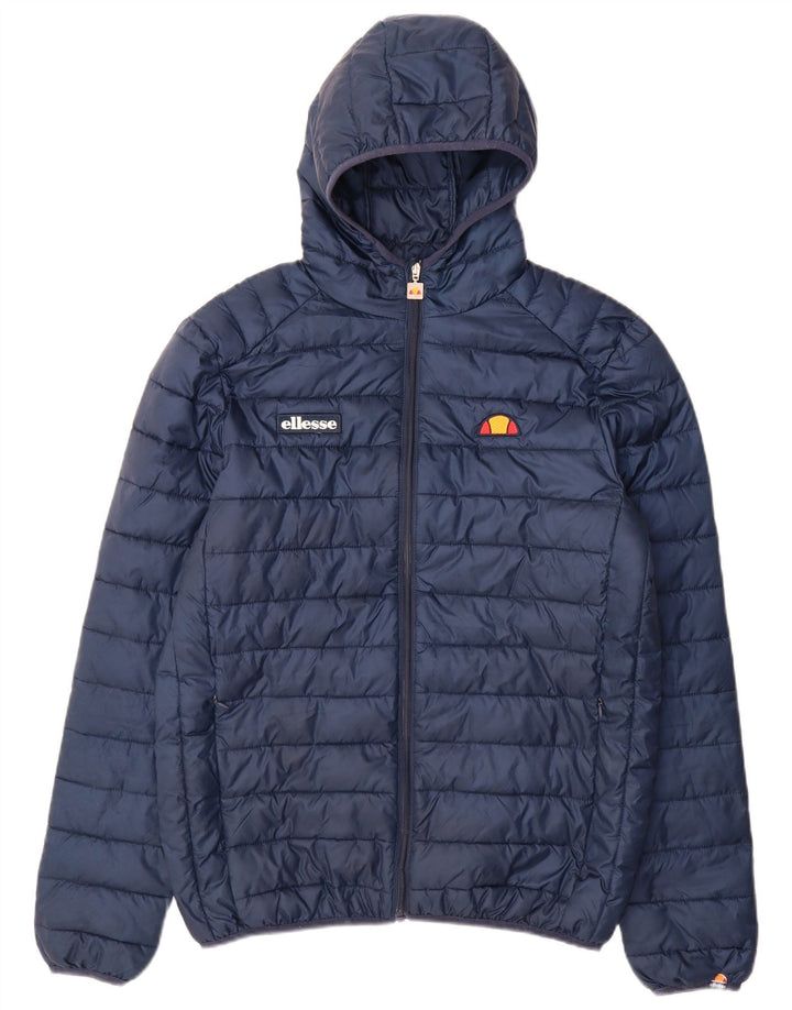 Giacca imbottita con cappuccio da uomo Ellesse UK 38 poliestere medio blu navy