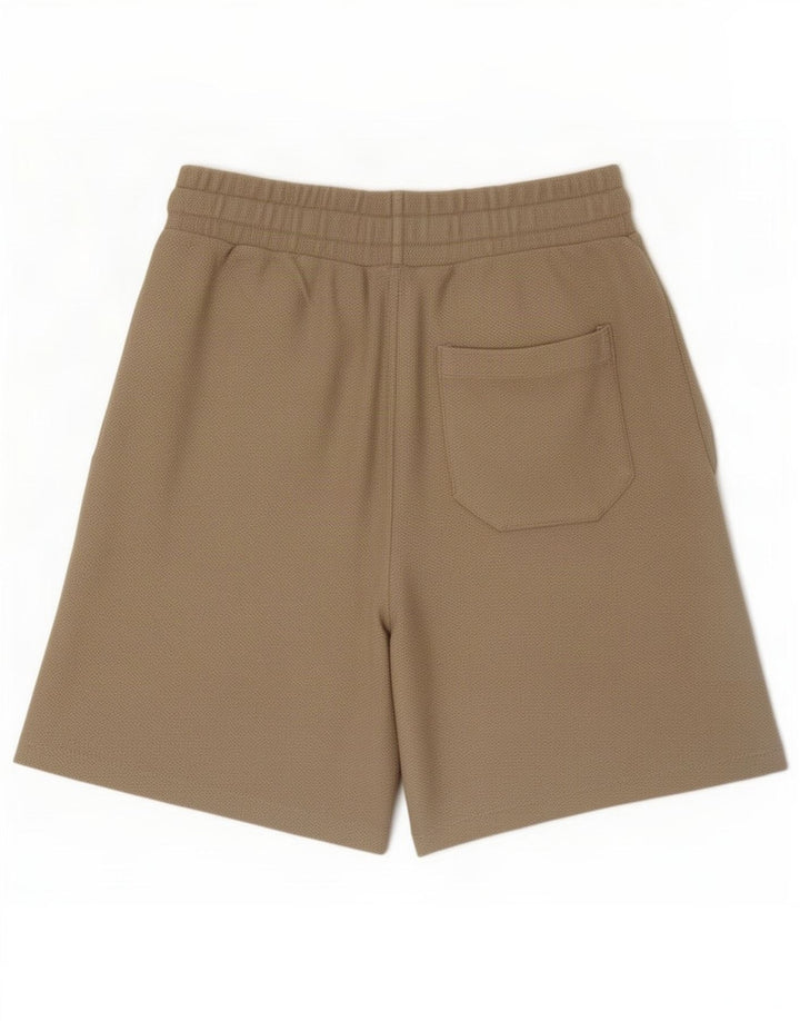 Pantaloncini sportivi da uomo Zara piccoli in cotone beige