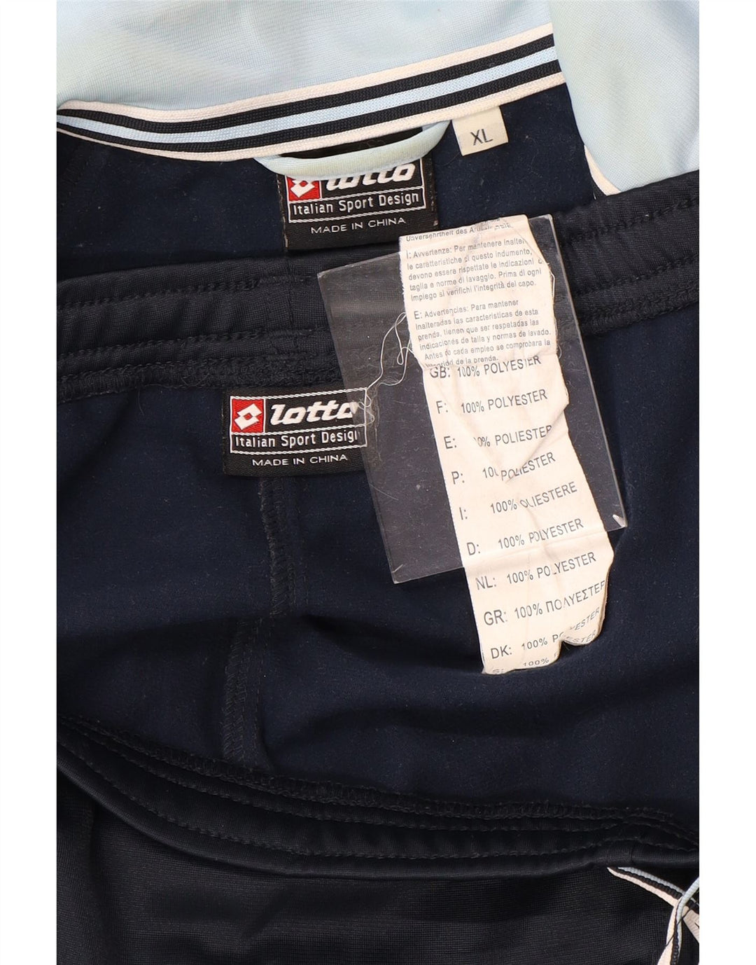 Tuta intera da donna LOTTO UK 18 XL Poliestere color block blu navy