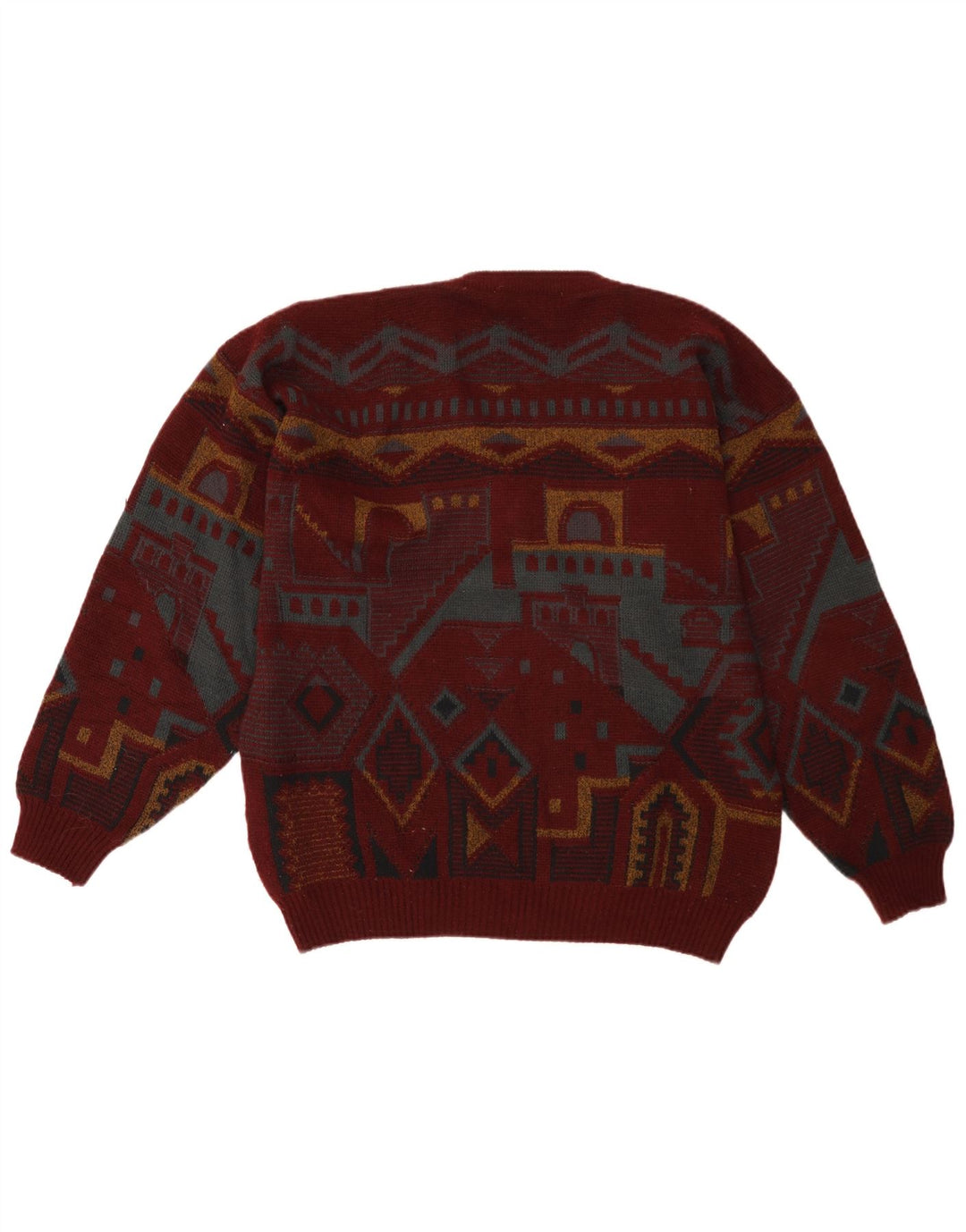 UMBERTO ROSETTI Maglione da uomo con scollo a V IT 48/50 Marrone medio