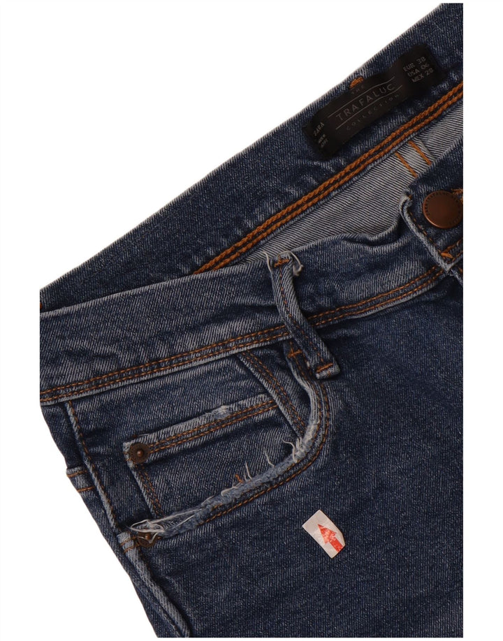 Jeans corti da donna Zara EU 38 piccoli W28 L24 blu
