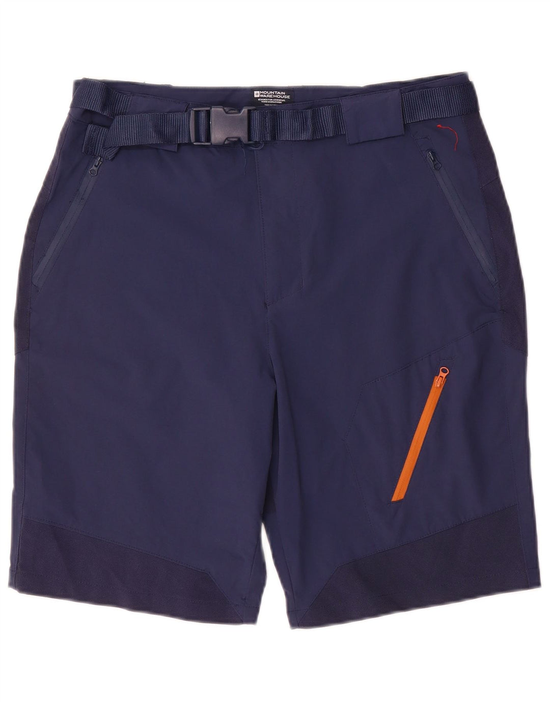 Pantaloncini cargo da uomo Mountain Warehouse W34 Large in poliestere blu navy