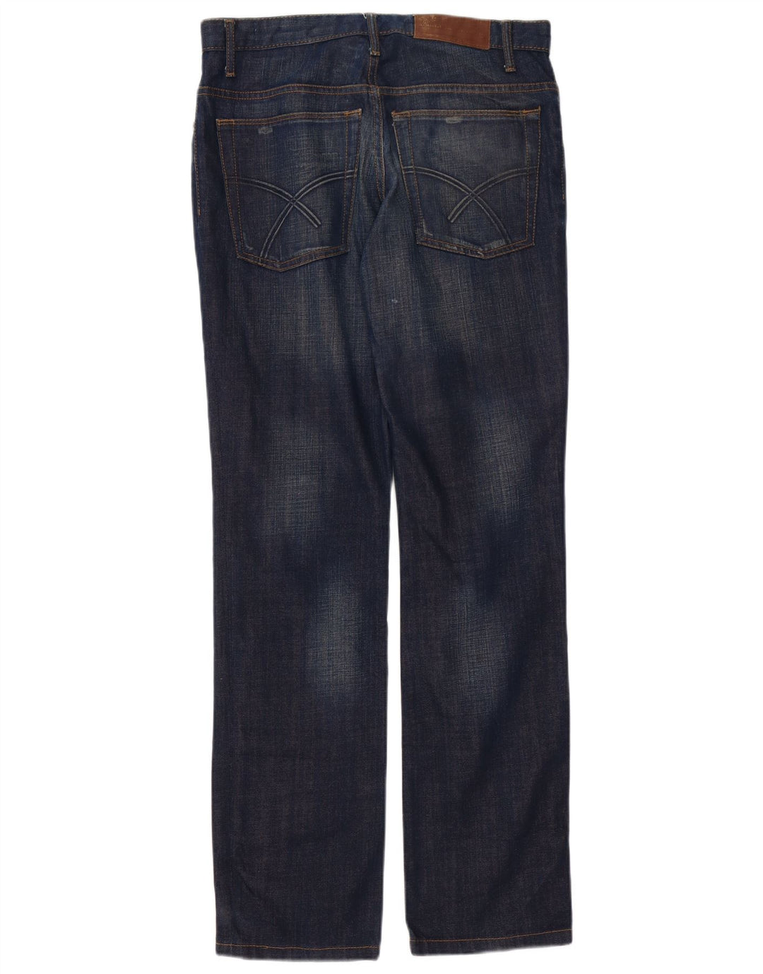 Jeans dritti da uomo Jules W38 L34 cotone blu navy