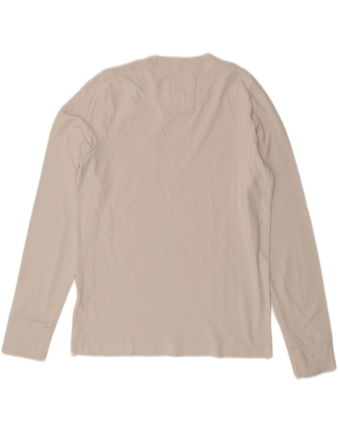 Top muscolare da uomo Abercrombie & Fitch a maniche lunghe bianco medio