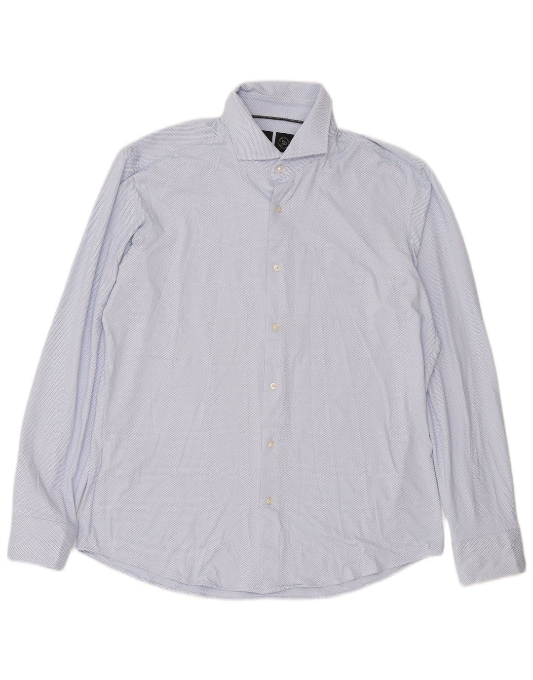 Camicia HUGO BOSS da uomo vestibilità regolare, grande in poliestere maculato blu