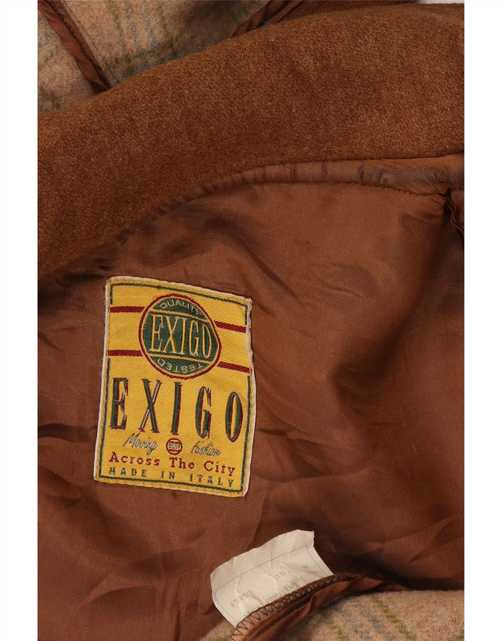 Montgomery con cappuccio da uomo Exigo UK 42 XL lana marrone