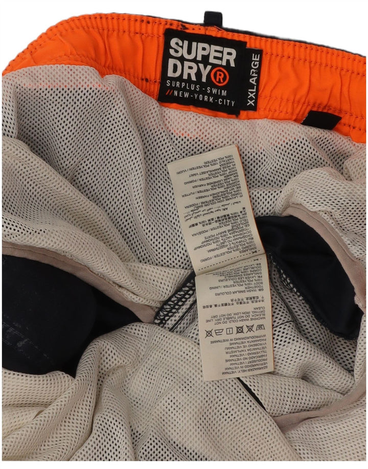 Pantaloncini da bagno da uomo Superdry 2XL poliestere blu navy