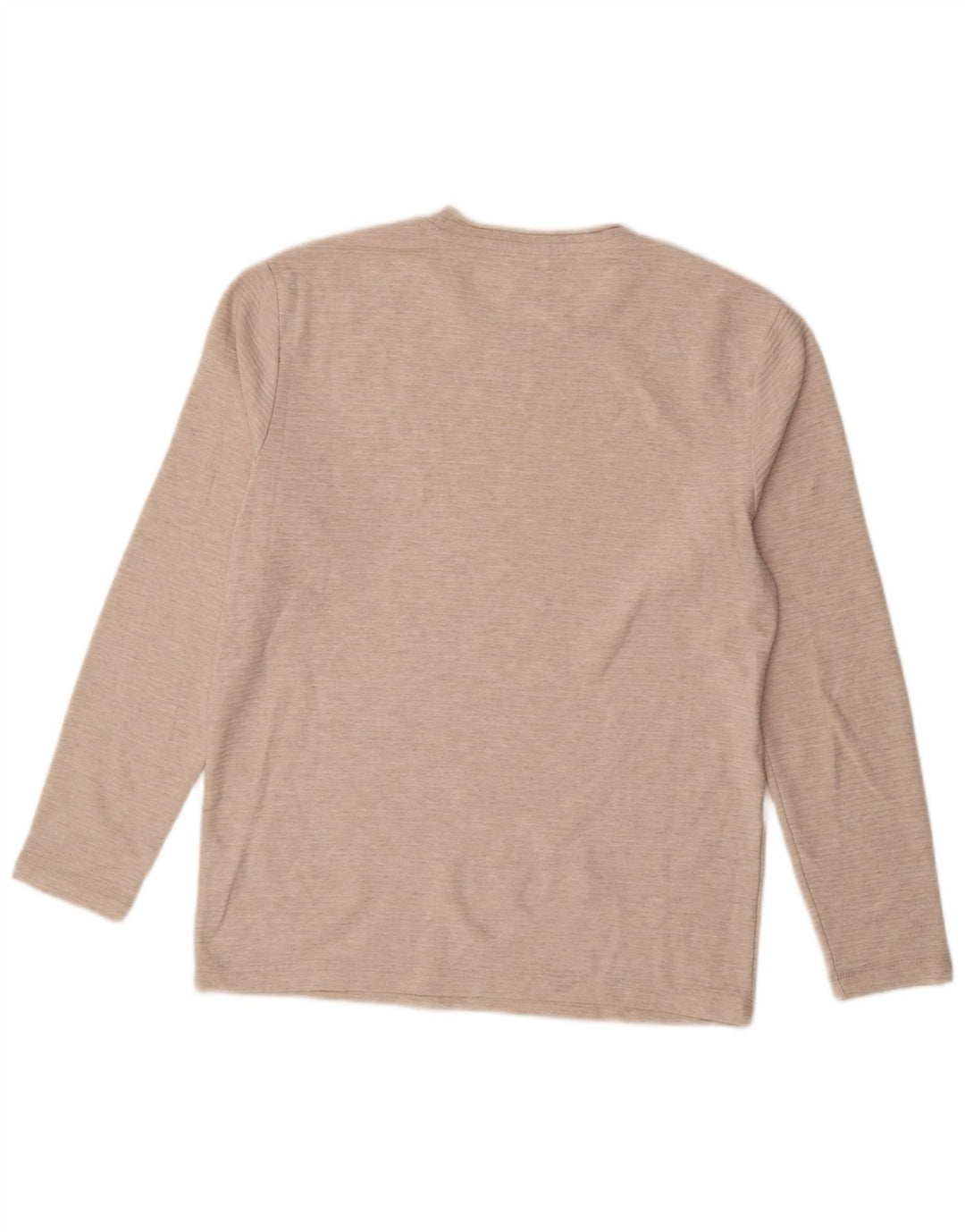 Top Zara da uomo a maniche lunghe in poliestere beige medio
