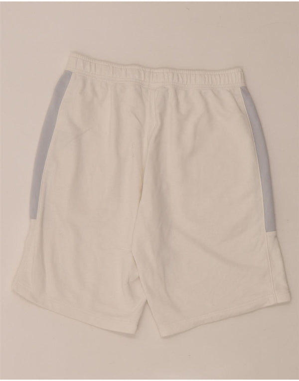 Pantaloncini sportivi Nike da uomo con grafica grafica, cotone color block bianco medio
