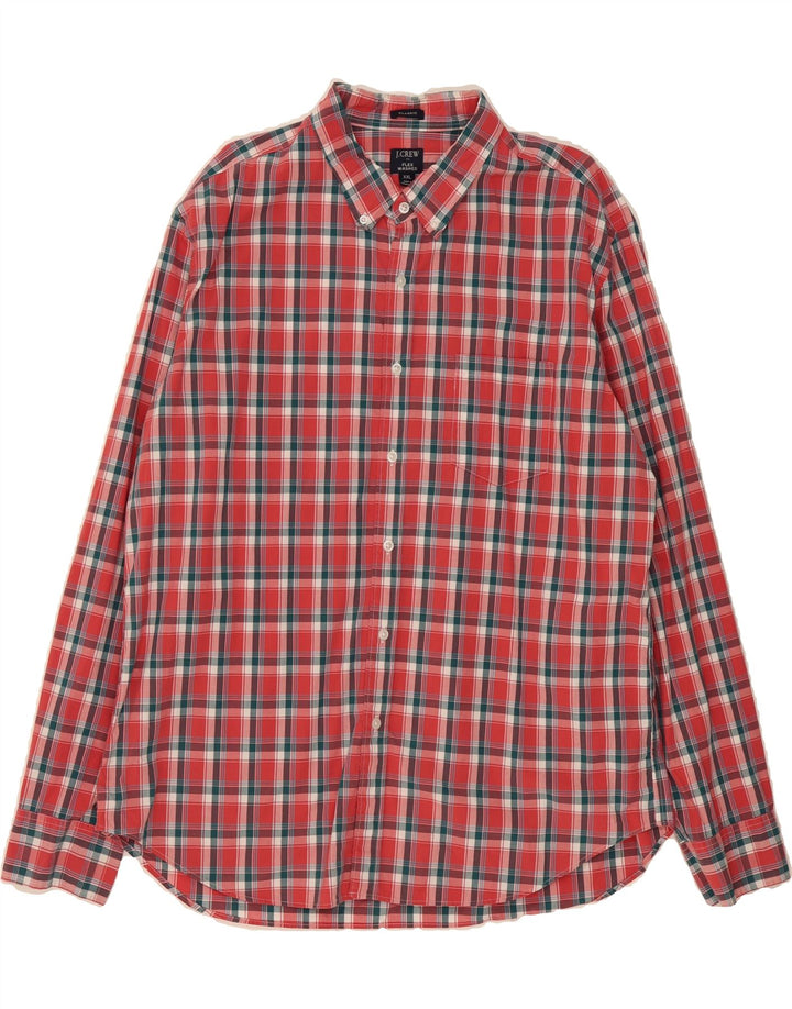 J. CREW Mens Shirt 2XL Red Check Cotton Vintage J. Crew and Second-Hand J. Crew from Messina Hembry 