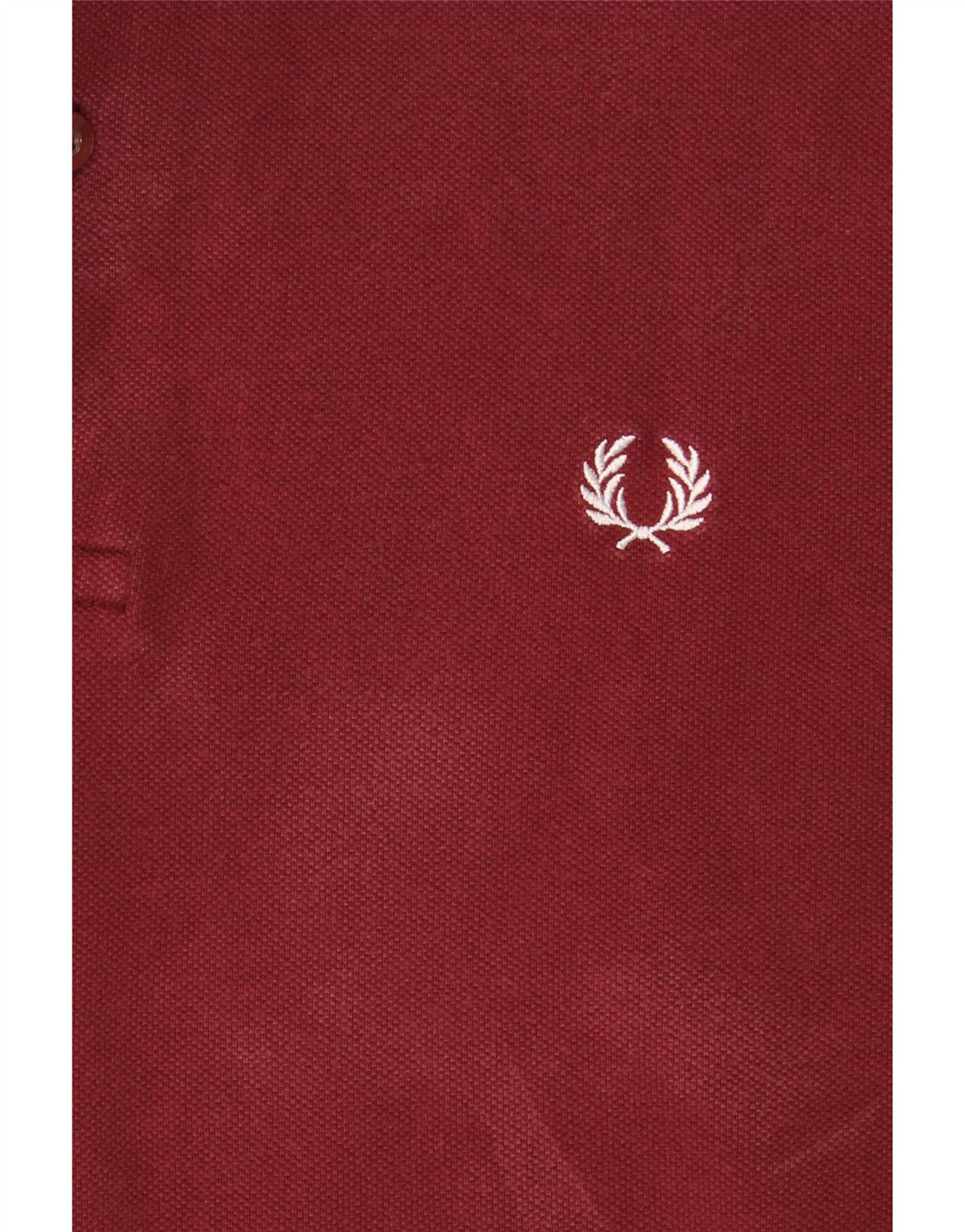 Polo da uomo Fred Perry piccola in cotone a righe bordeaux