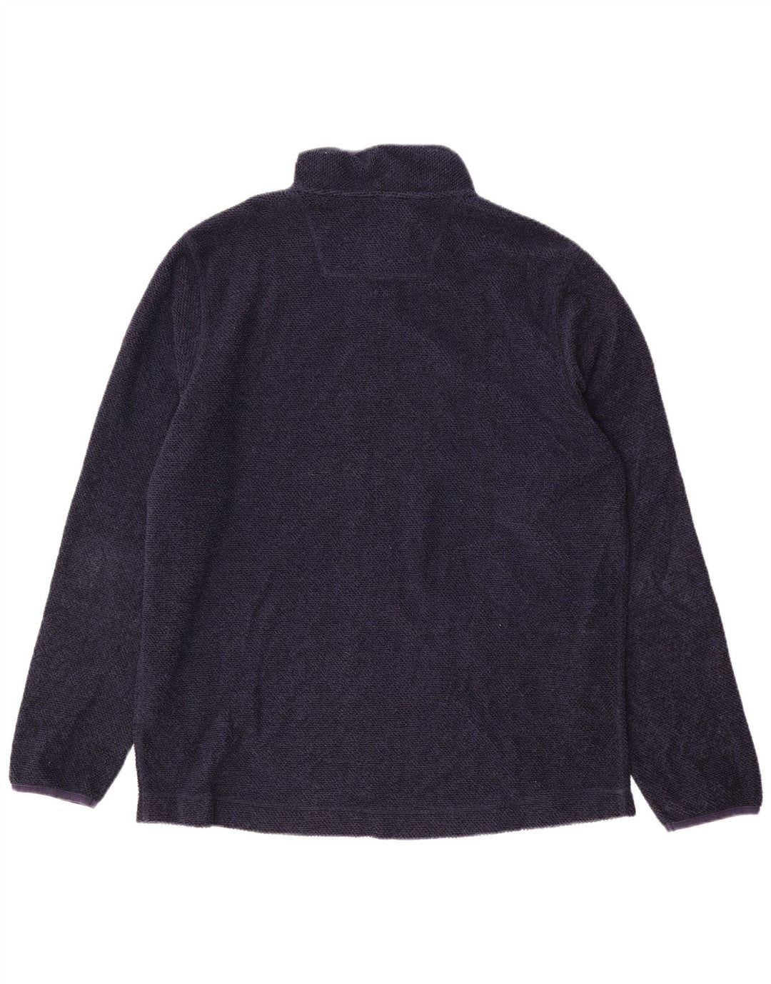 WEIRD FISH Felpa da uomo con zip e collo maglione XL blu navy poliestere