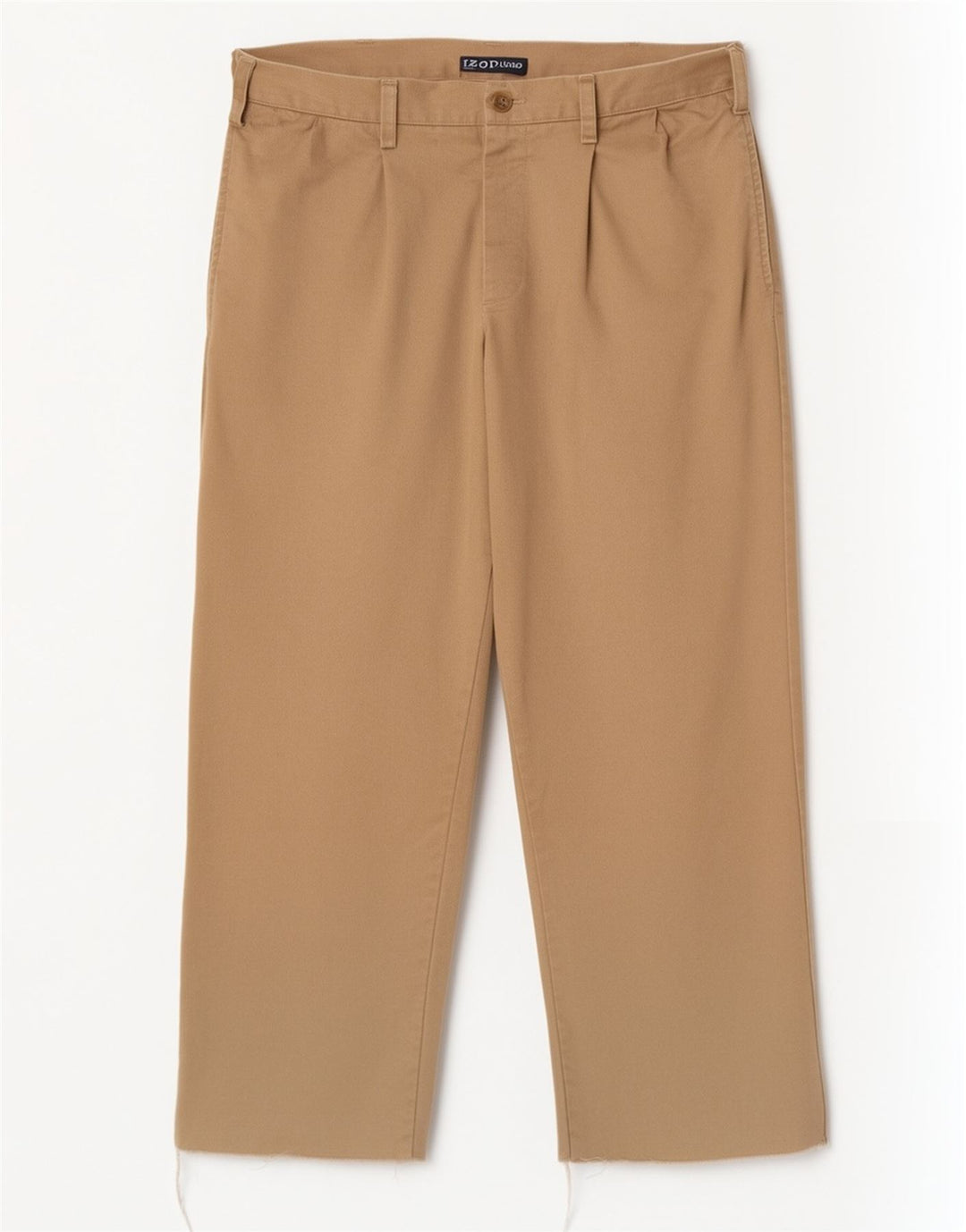 Pantaloni cropped da uomo Izod W32 L25 in cotone beige