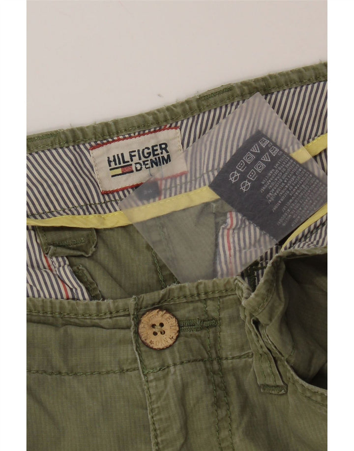 Pantaloncini cargo da uomo Tommy Hilfiger W34 Large in cotone kaki