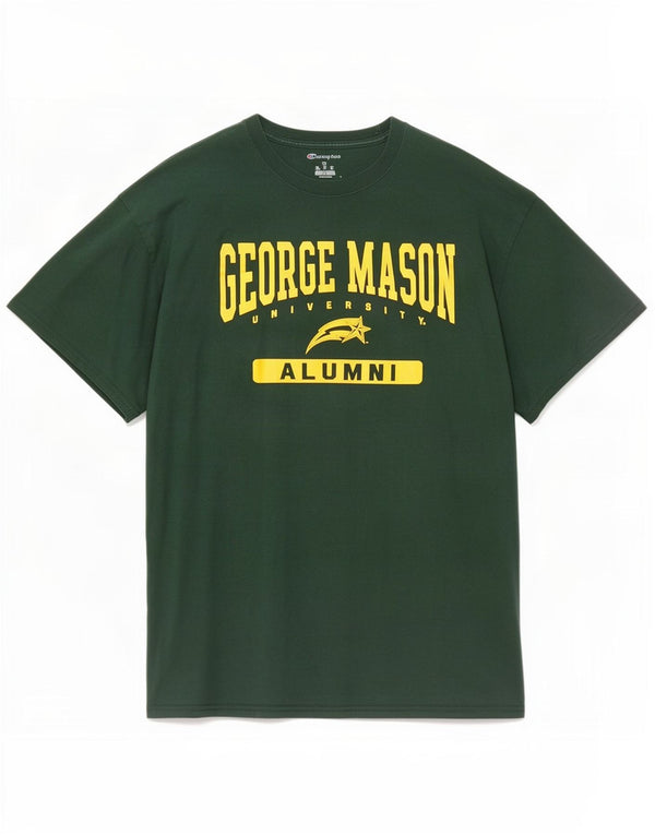 T-shirt grafica da uomo Champion George Mason University Top XL in cotone verde