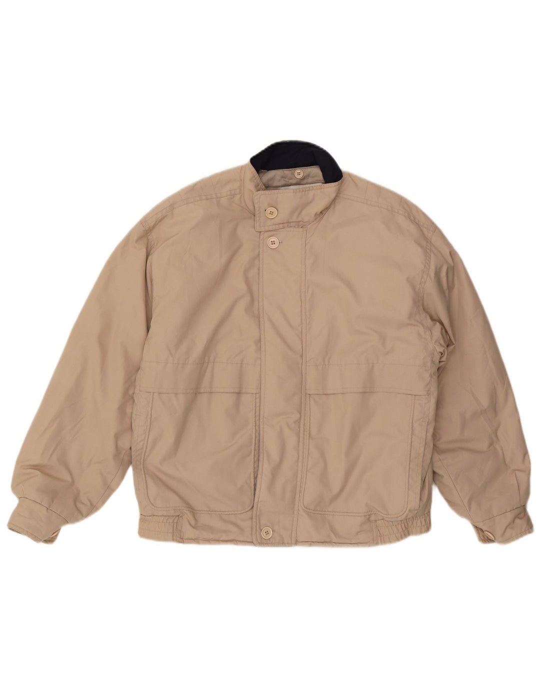 Bomber con cappuccio da uomo LONDON FOG UK 38 Poliestere beige medio