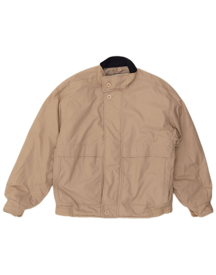 Bomber con cappuccio da uomo LONDON FOG UK 38 Poliestere beige medio