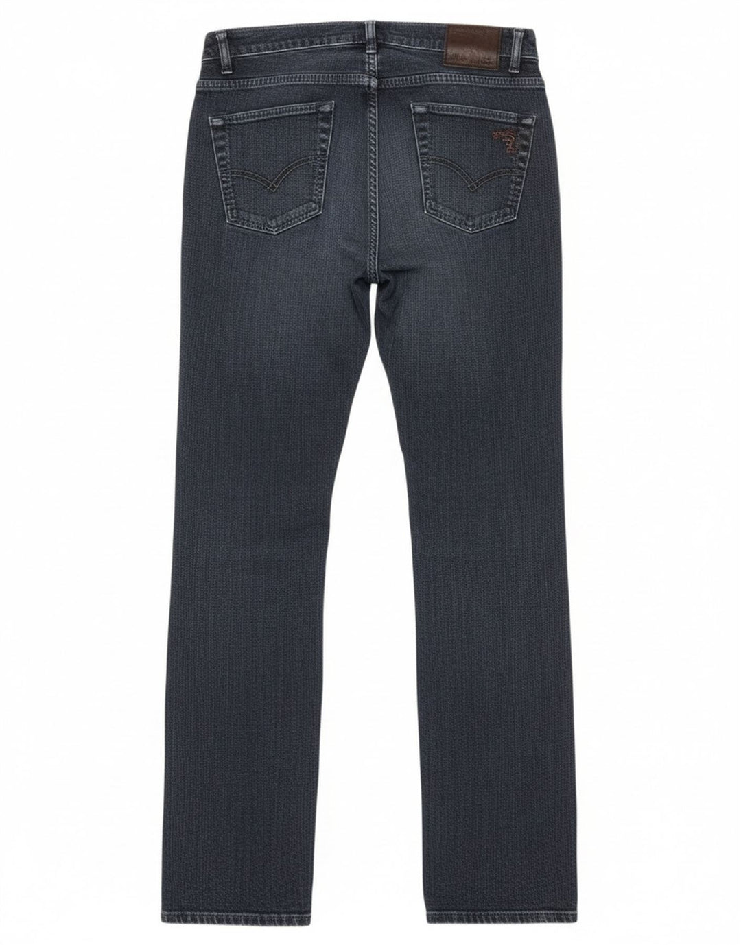 Jeans Dritti Donna Trussardi W28 L35 Blu Navy Cotone