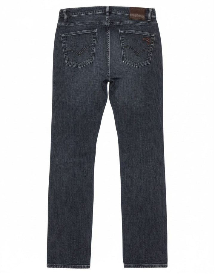 Jeans Dritti Donna Trussardi W28 L35 Blu Navy Cotone