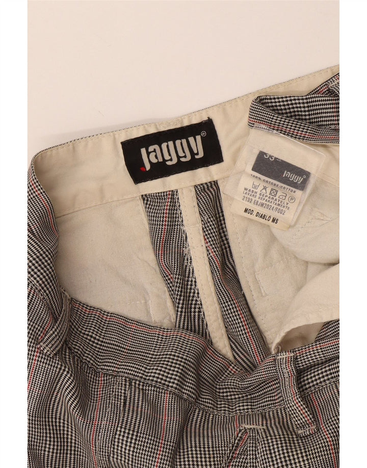 Pantaloncini cargo da uomo Jaggy W33 cotone pied de poule grigio medio