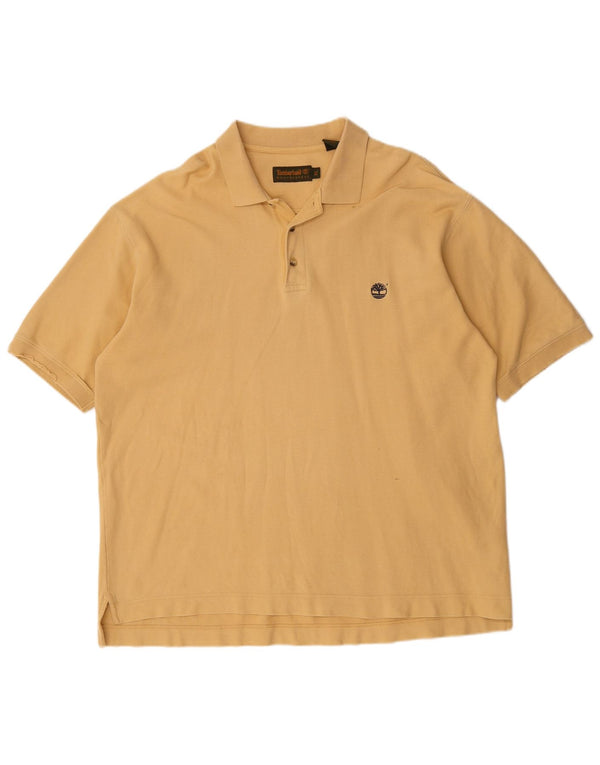 Polo da uomo Timberland XL in cotone giallo