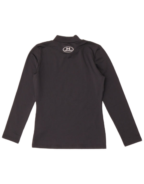 Under Armour Ragazzi Cold Gear Top manica lunga 11-12 anni Large Nero
