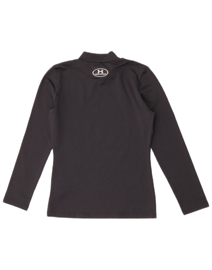 Under Armour Ragazzi Cold Gear Top manica lunga 11-12 anni Large Nero